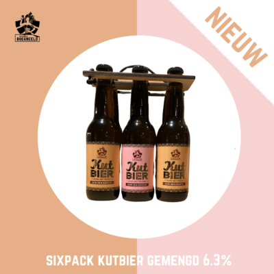 Sixpack Kutbier mix - 3 Pruim en 3 Perzik - 6,3% - 6x33cl